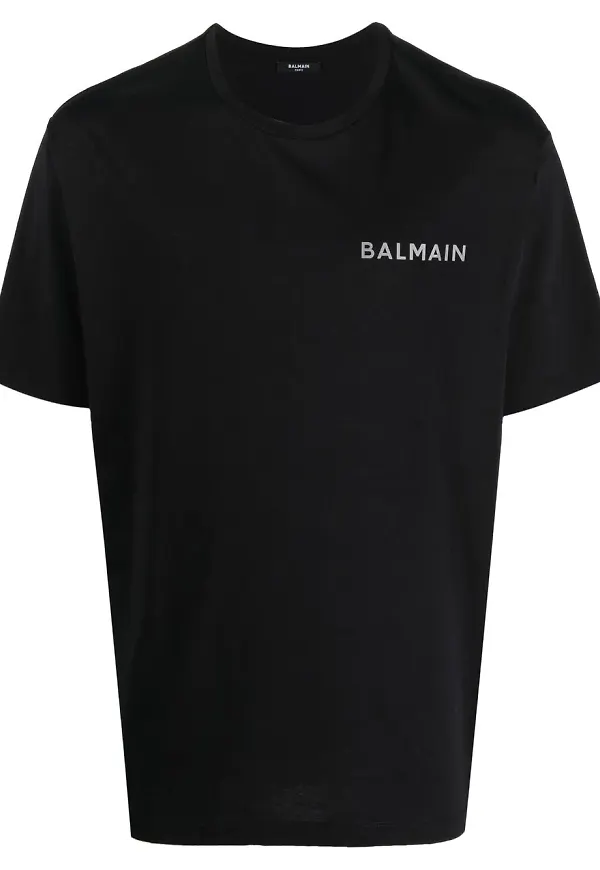 Balmain t-shirt med logotyp - Svart
