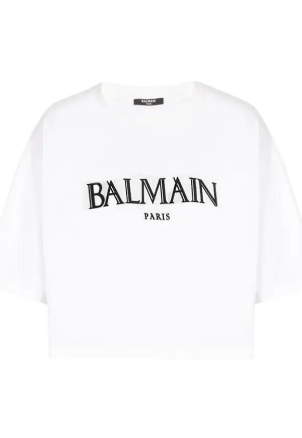 Balmain T-shirt Vit, Dam