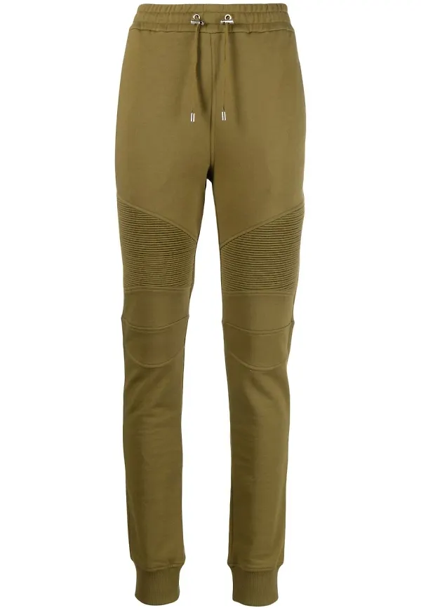 Balmain träningsbyxor med panel - Grön