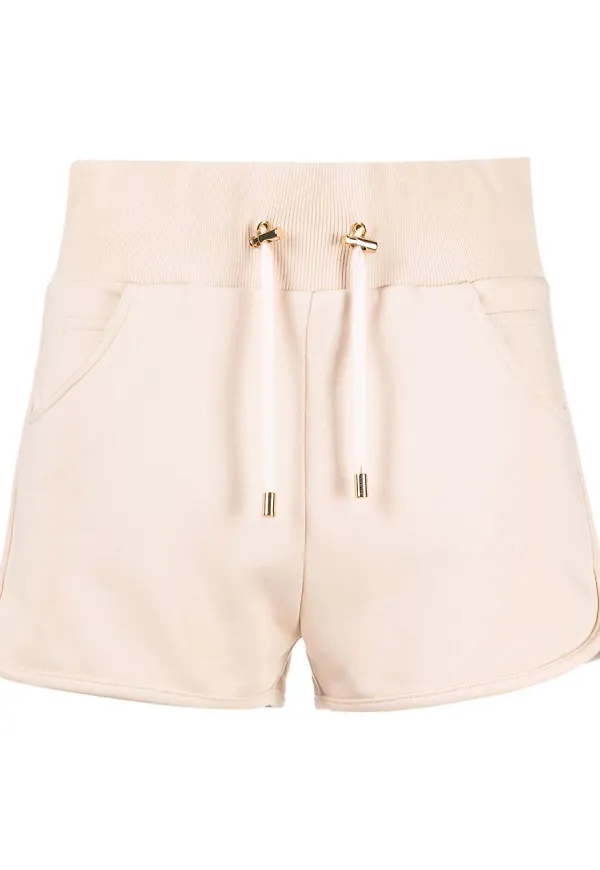 Balmain träningsshorts med emblem - Neutral