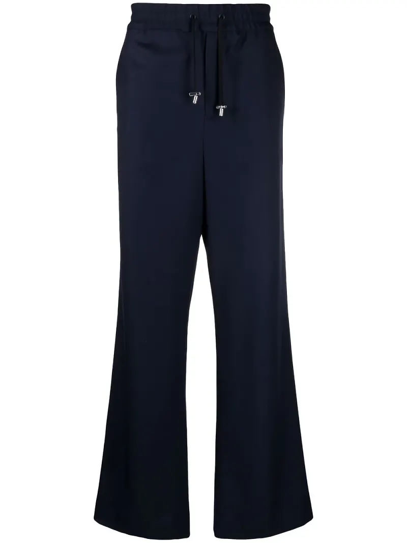 Balmain twillbyxor med vida ben - Blå