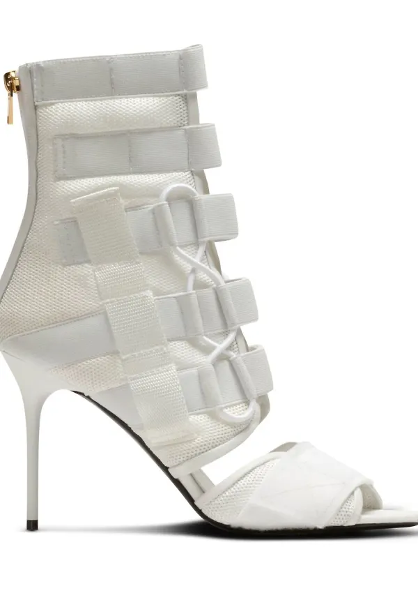 Balmain Uma lädersandaler - Vit