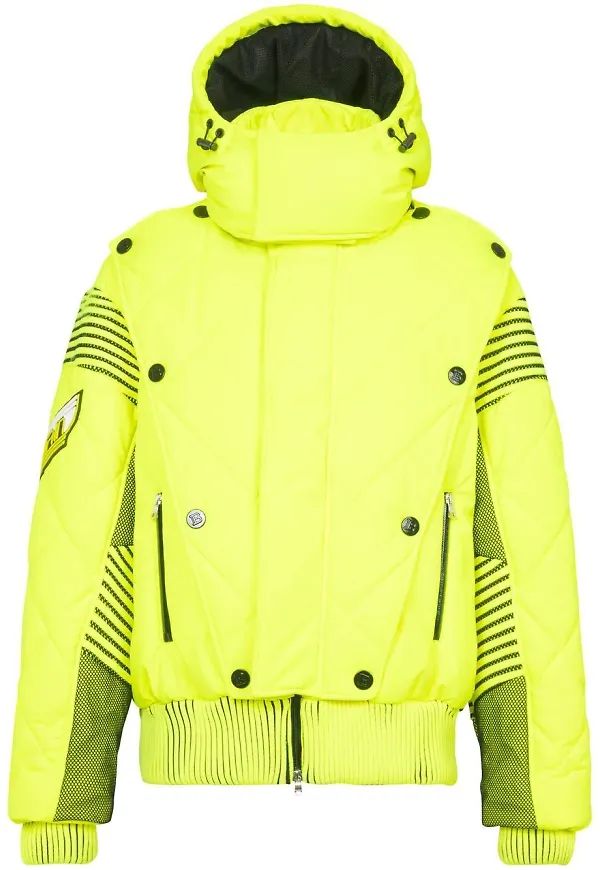 Balmain vadderad jacka med huva - Grön
