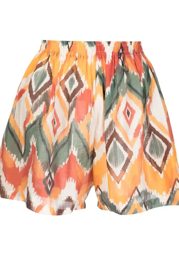 Bambah Argentina geometriska shorts - Orange