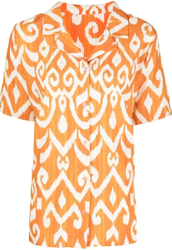Bambah kortärmad skjorta - Orange