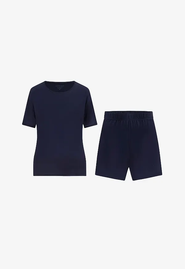 Bamboo Basics - Pyjamasset B.B Pyjama Set Short - Blå