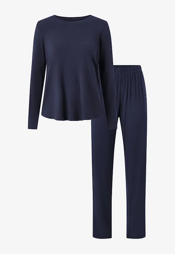 Bamboo Basics - Pyjamasset Bamboo Basics P.J Set - Blå