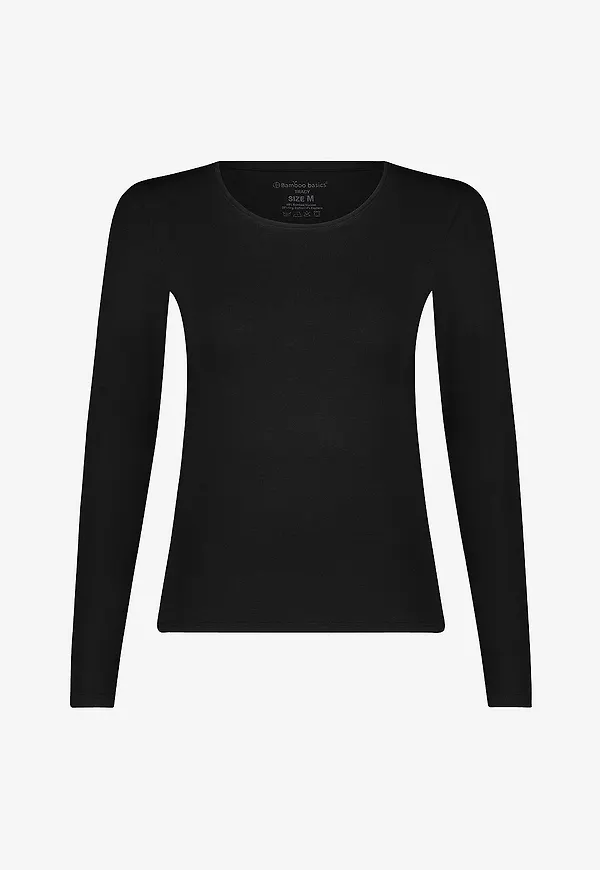Bamboo Basics - Pyjamastopp B.B Thermo Knitted Long Sleeve - Svart