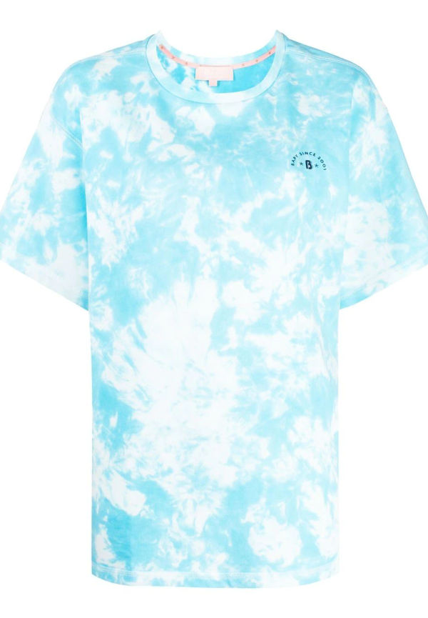 BAPY BY *A BATHING APE® batikfärgad t-shirt i oversize-modell - Blå