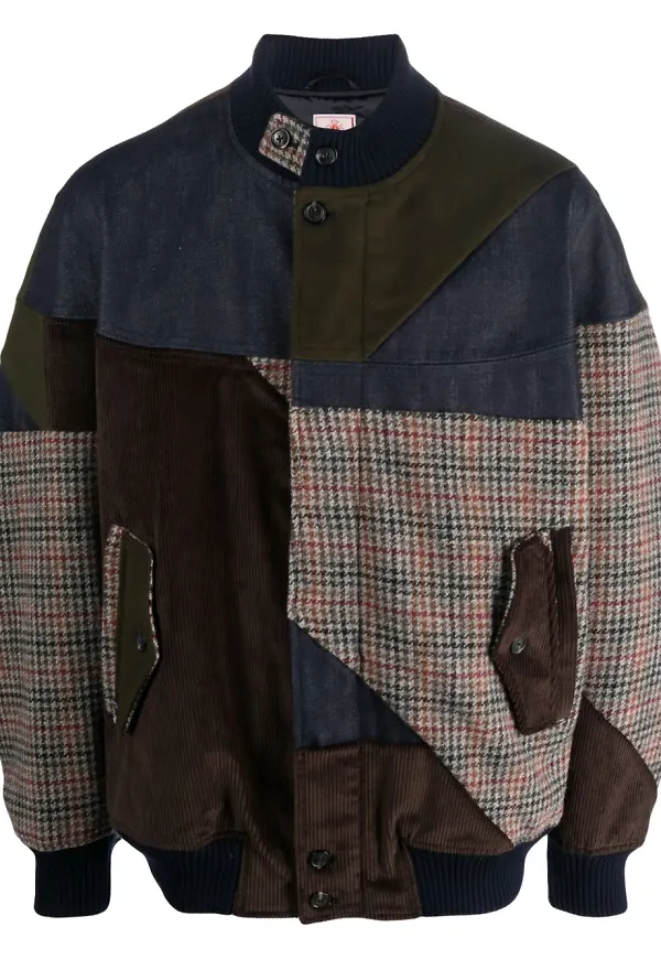 Baracuta bomberjacka med lappdesign - Grön