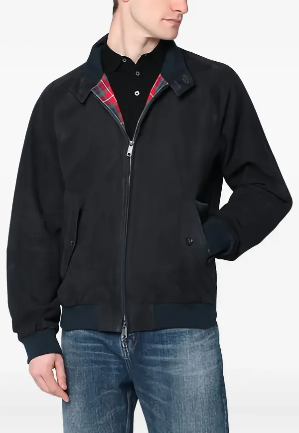 Baracuta G9 jacka med dragkedja - Blå