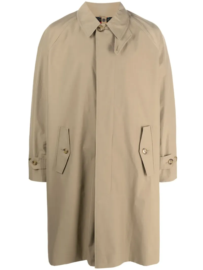Baracuta trenchcoat med dold knäppning - Neutral