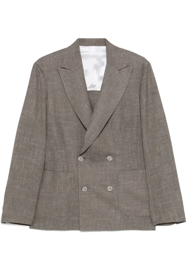 Barba dubbelknäppt blazer - Grå