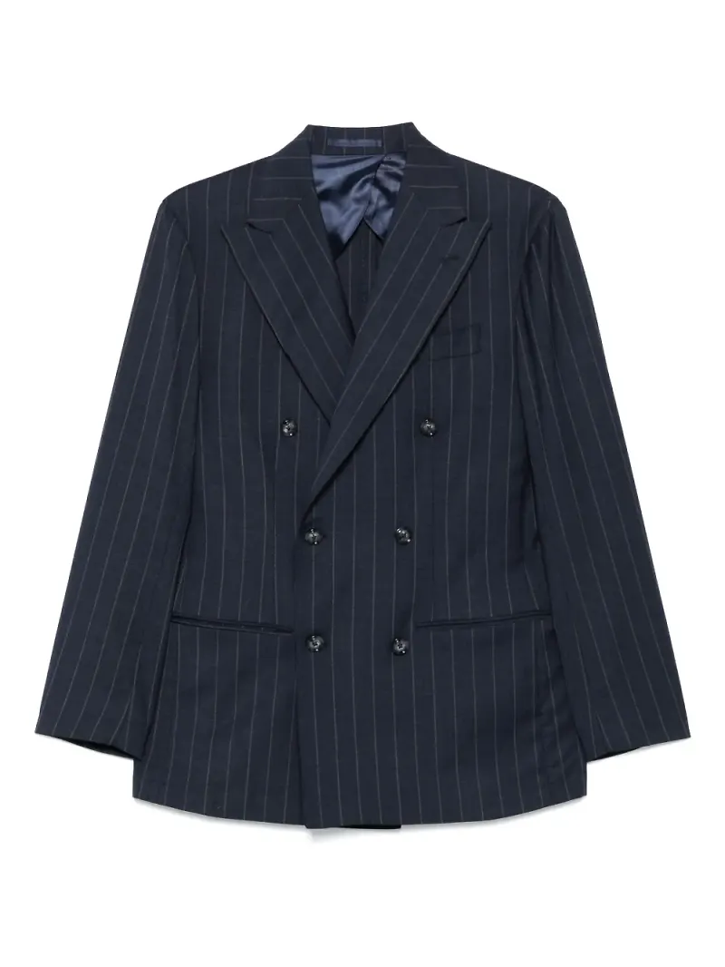 Barba randig blazer - Blå