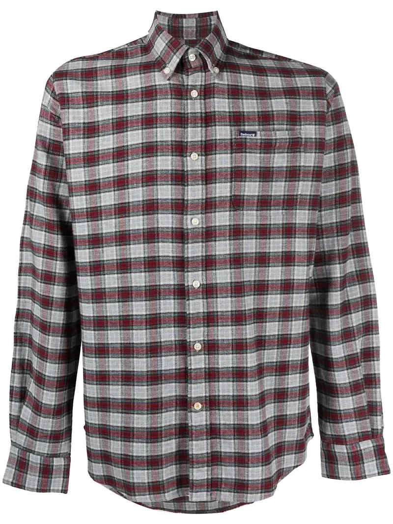 Barbour Alderton rutig skjorta - Grå