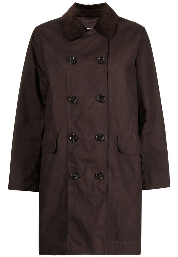 Barbour Alexa Fife dubbelknäppt kappa - Brun