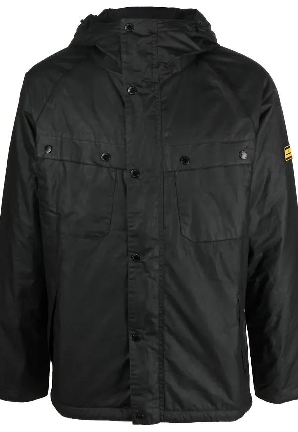 Barbour B.Intl Gage vaxjacka - Svart