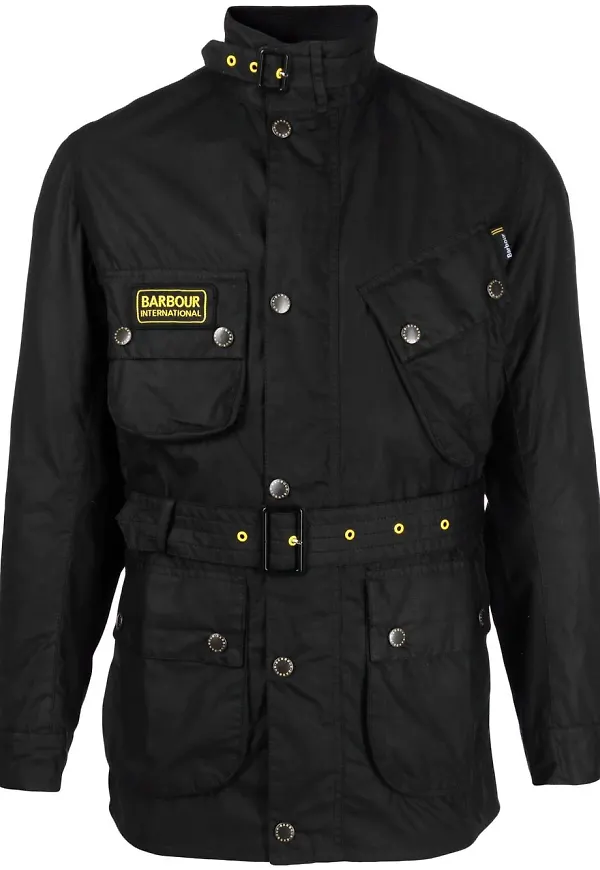 Barbour B.Intl jacka med beläggning - Svart
