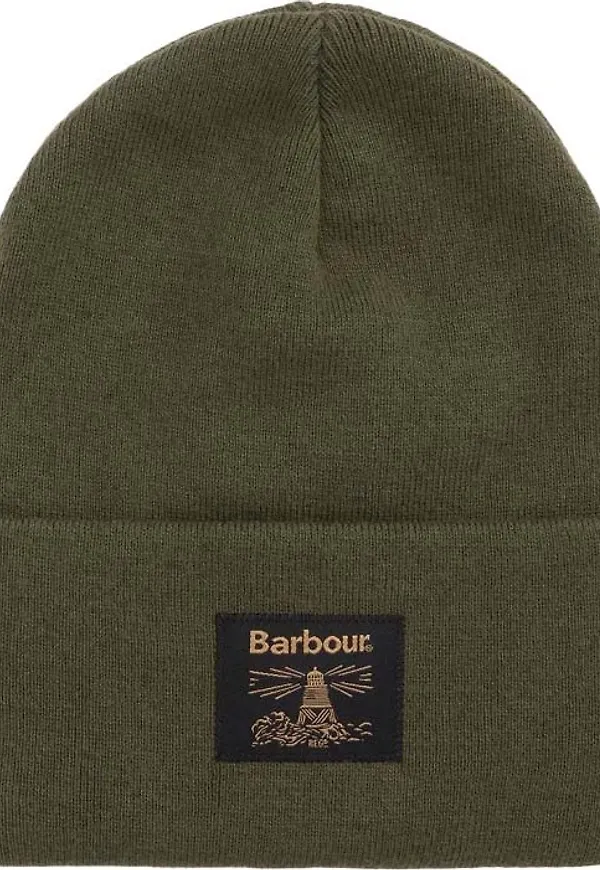 Barbour Barbour Harton Beanie Hat Deep Olive