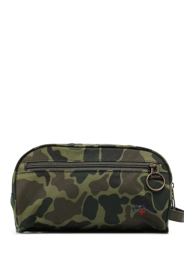Barbour Barbour X Noah kamouflagemönstrad necessär - Grön