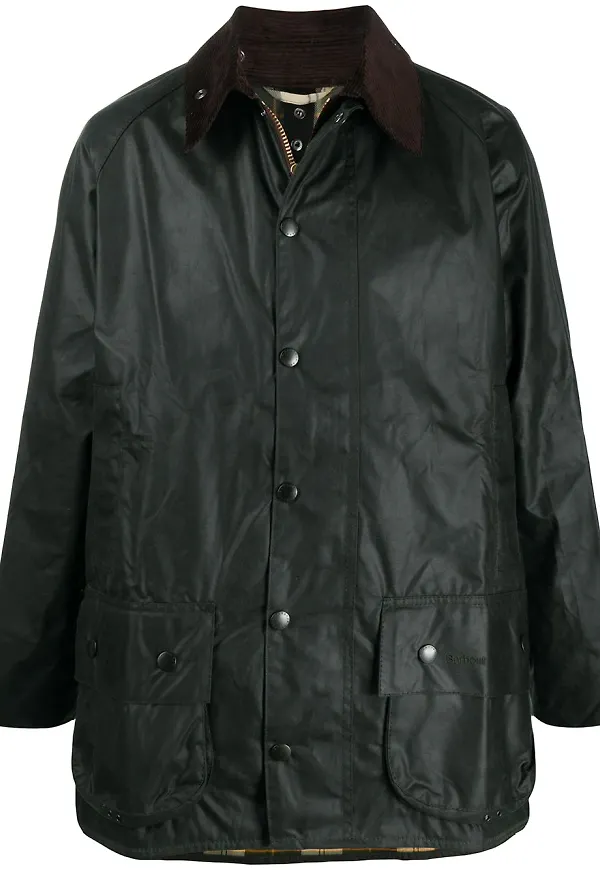 Barbour Beaufort vaxad jacka - Grön