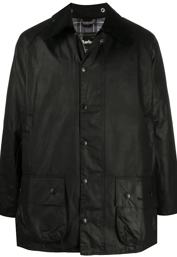 Barbour Beaufort vaxad jacka - Svart