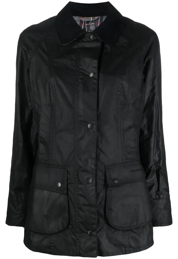Barbour Classic Beadnell® Vax jacka med krage - Svart