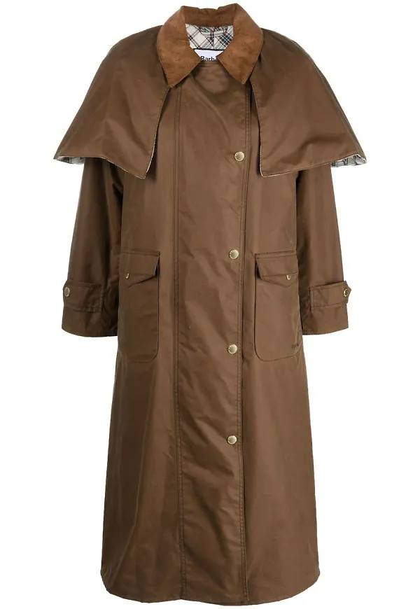 Barbour Elizabeth vaxad kappa - Brun