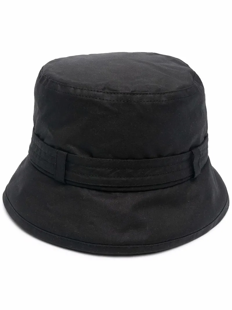 Barbour fiskehatt med spänne - Svart