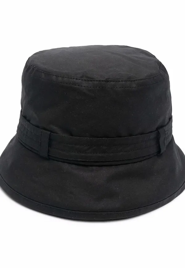 Barbour fiskehatt med spänne - Svart