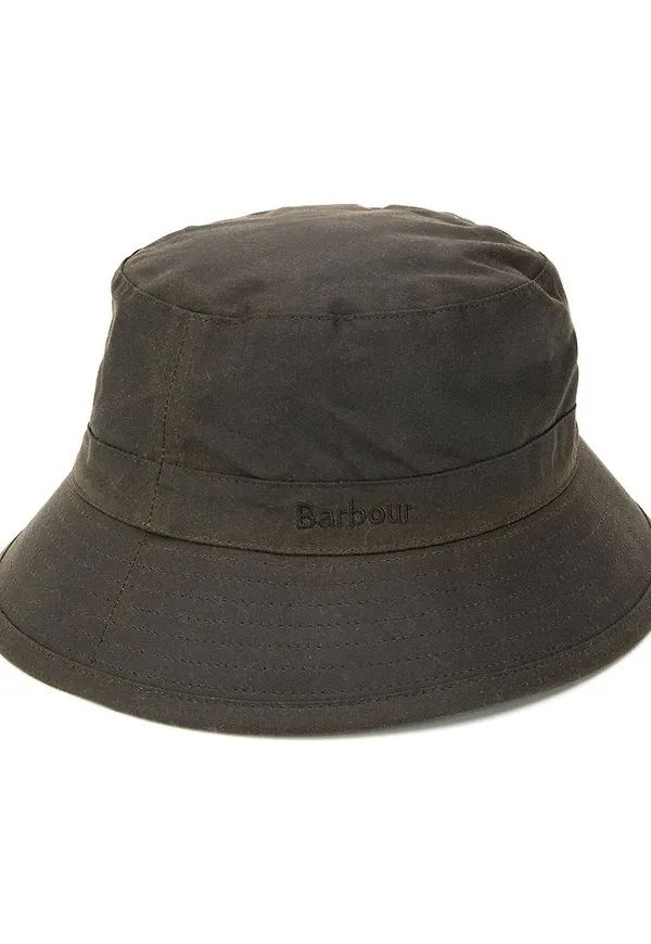 Barbour fiskehatt med stygndetalj - Grön