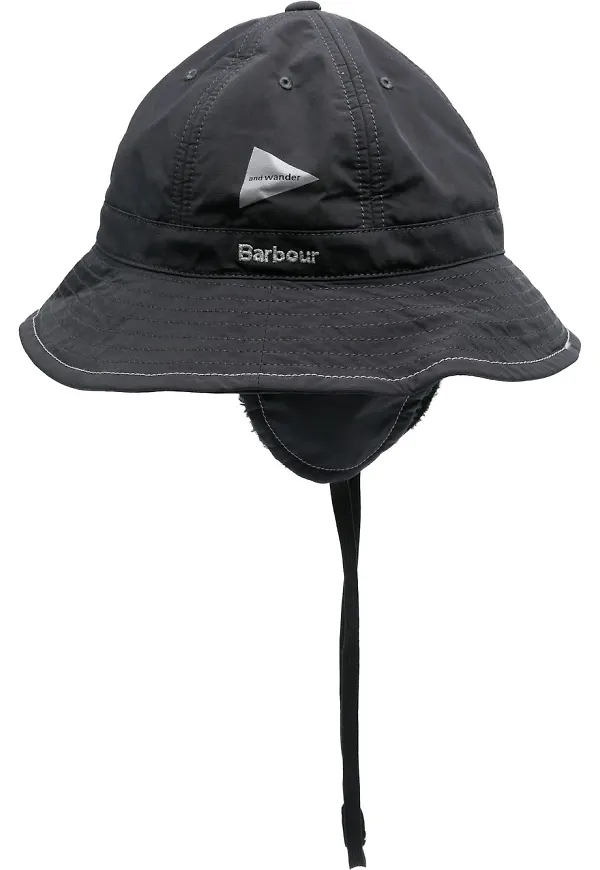 Barbour fiskehatt med öronlappar - Svart