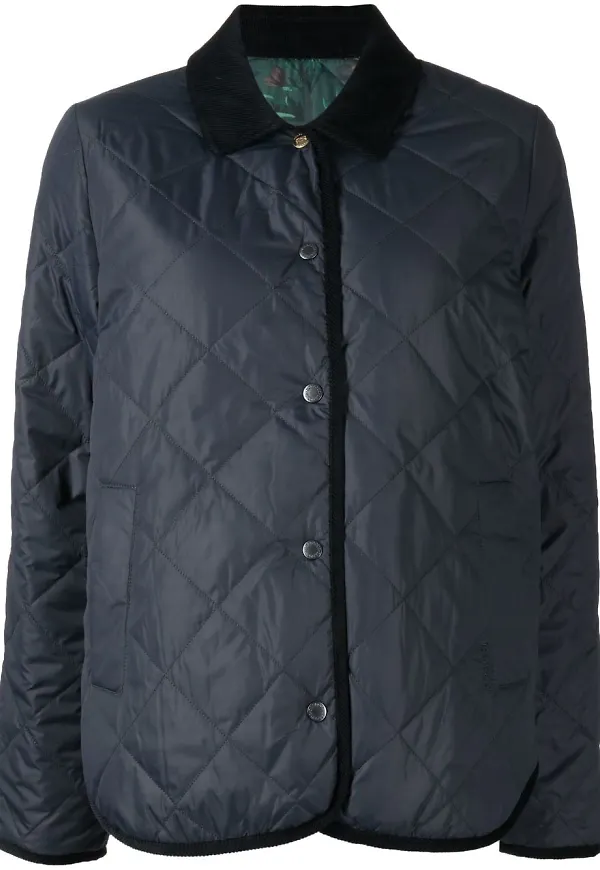 Barbour Foxley vändbar quiltad jacka - Blå