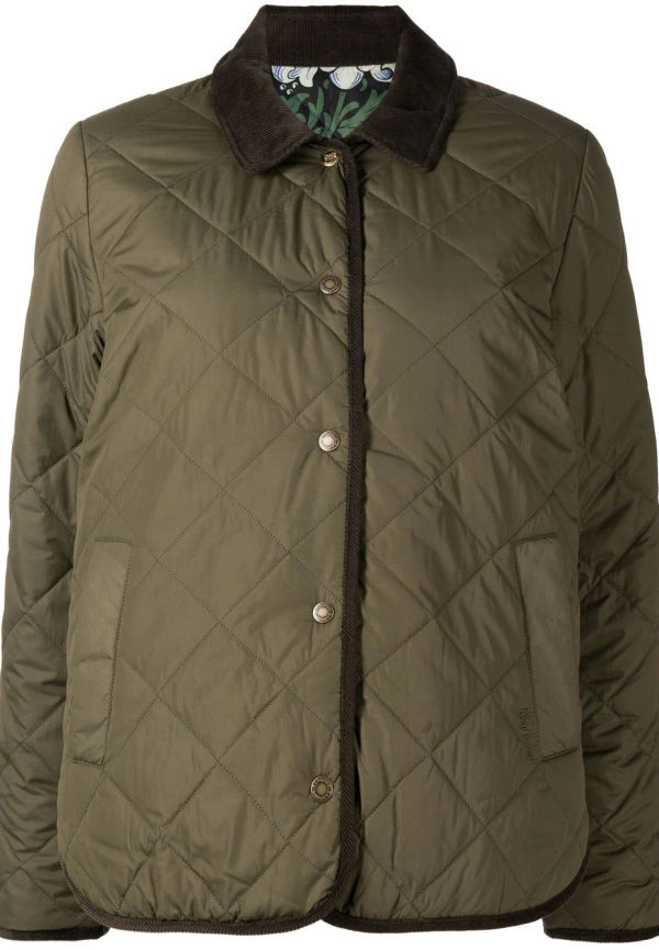 Barbour Foxley vändbar quiltad jacka - Grön
