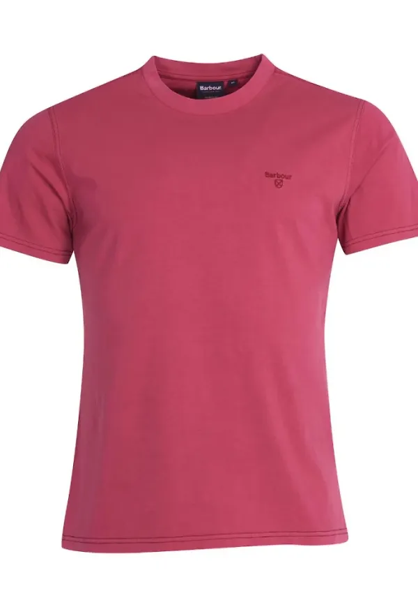 Barbour Garment Dyed T-Shirt Rosa, Dam