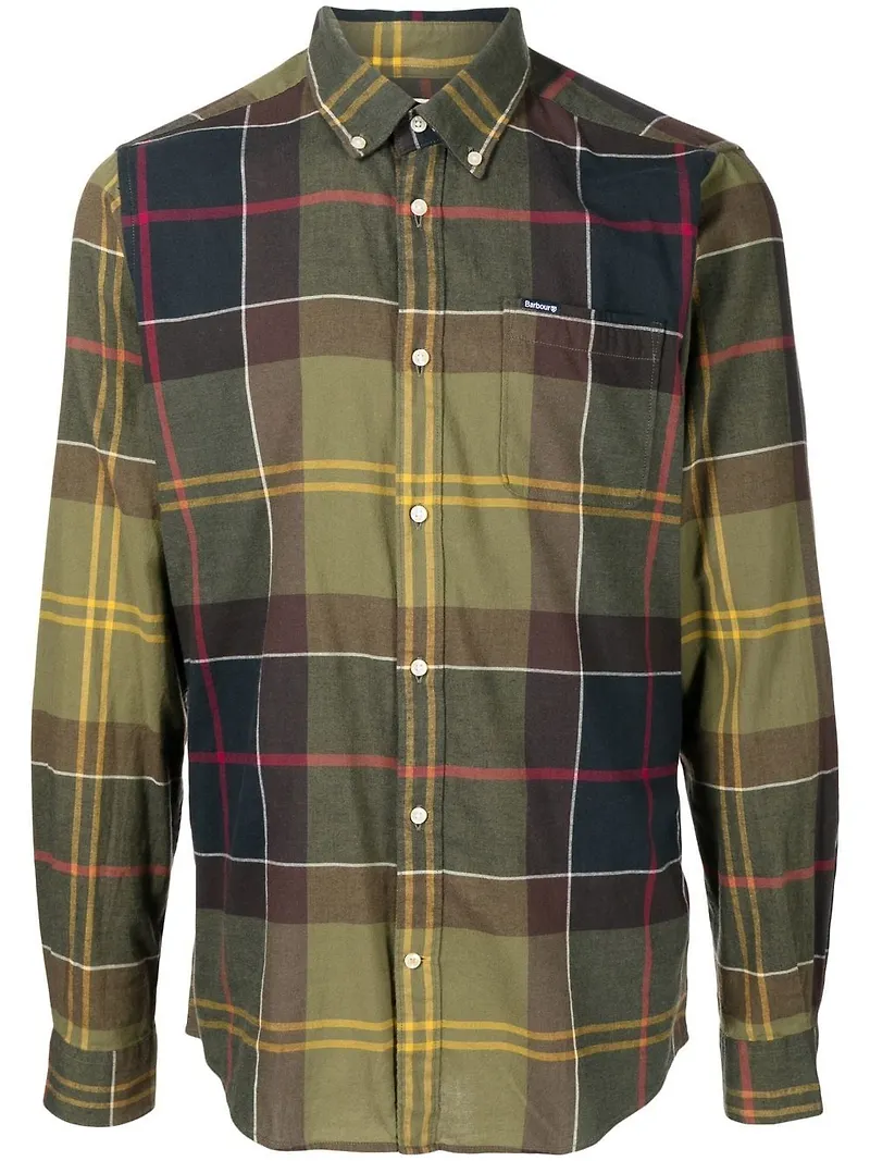 Barbour Glendale skräddad skjorta - Grön