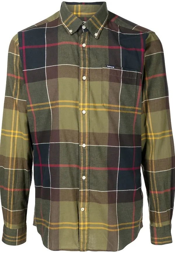 Barbour Glendale skräddad skjorta - Grön
