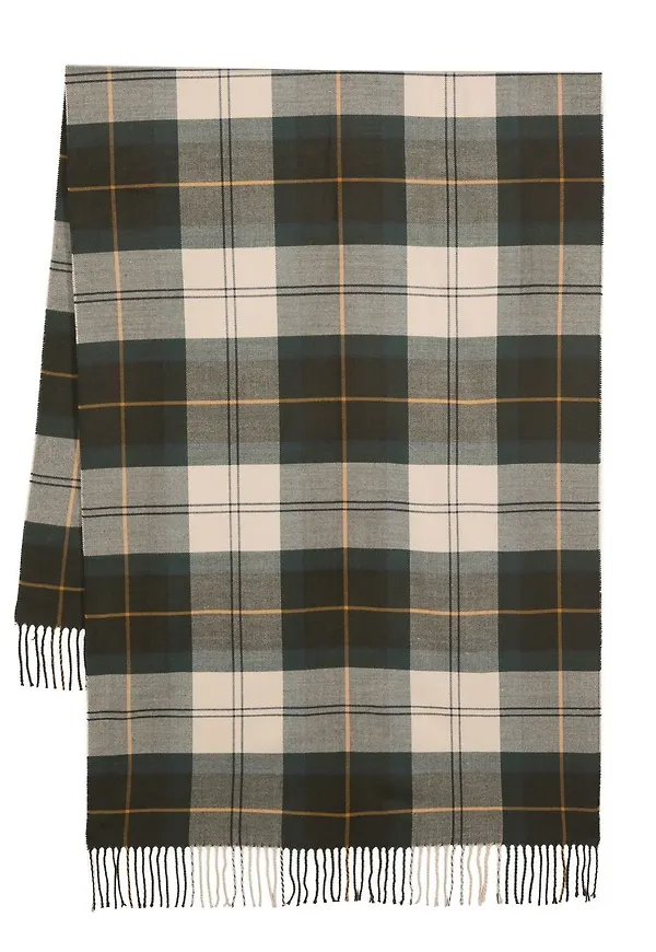 Barbour Hailes skotskrutig halsduk - Grön