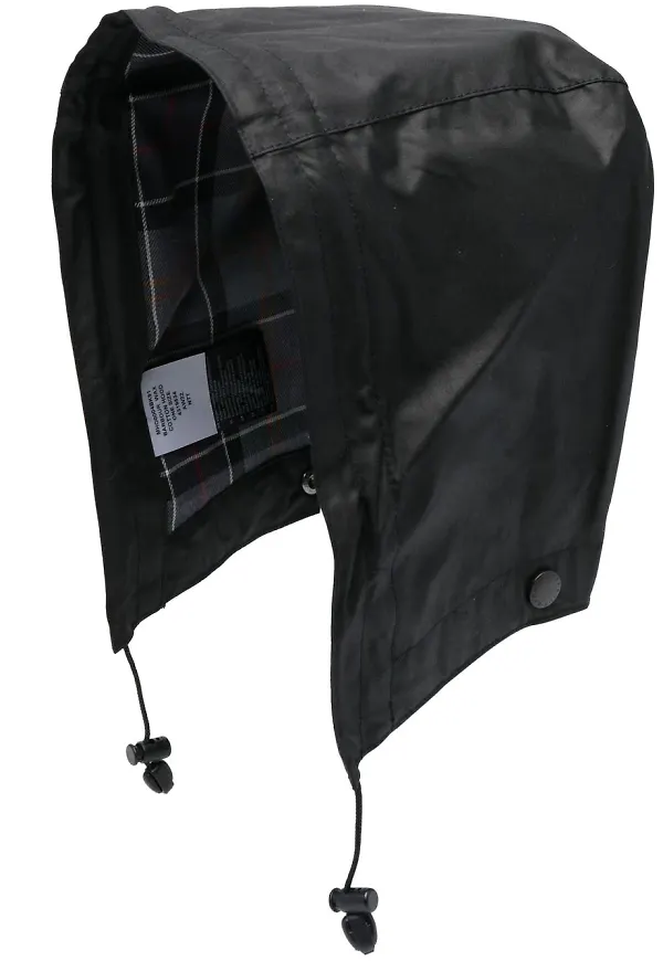 Barbour huva med dragsko - Svart