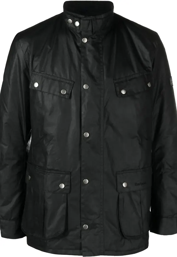 Barbour International Duke vaxjacka - Svart