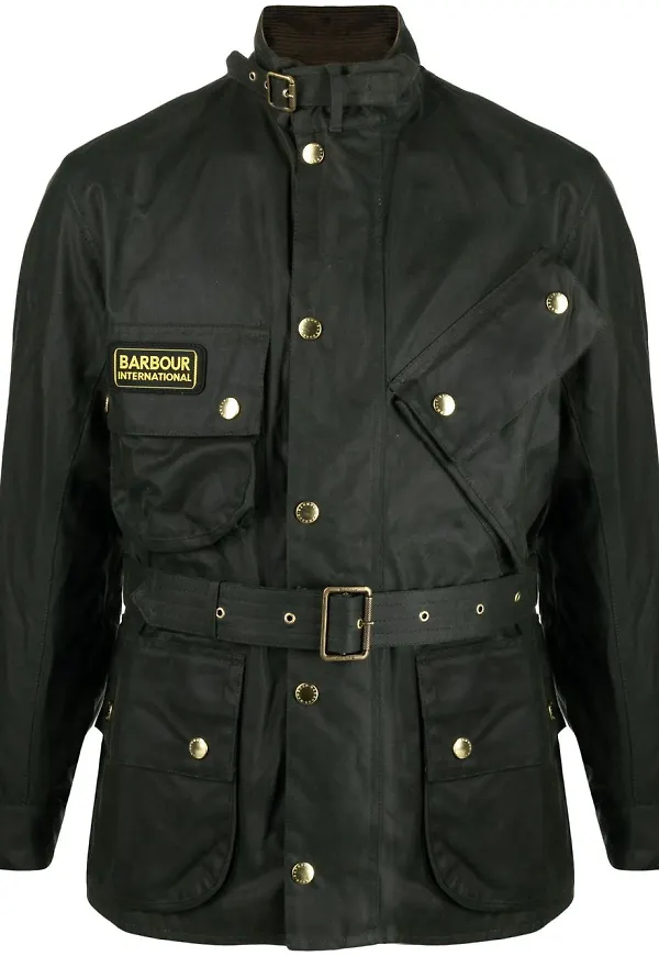 Barbour International Internation vaxjacka - Grön