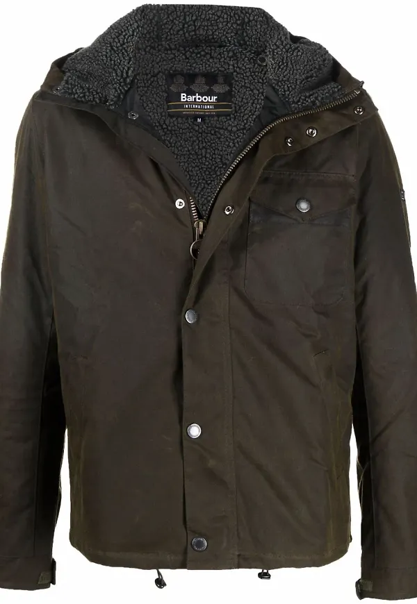 Barbour International tunn regnjacka - Grön