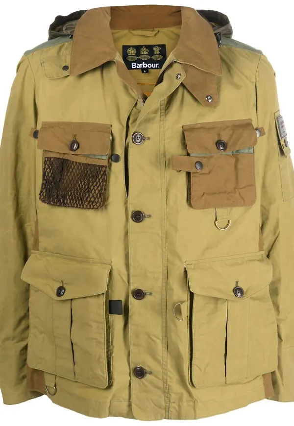 Barbour jacka med färgblock - Grön