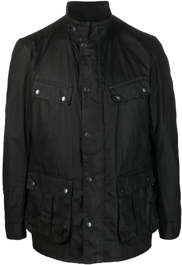 Barbour jacka med hög krage - Svart