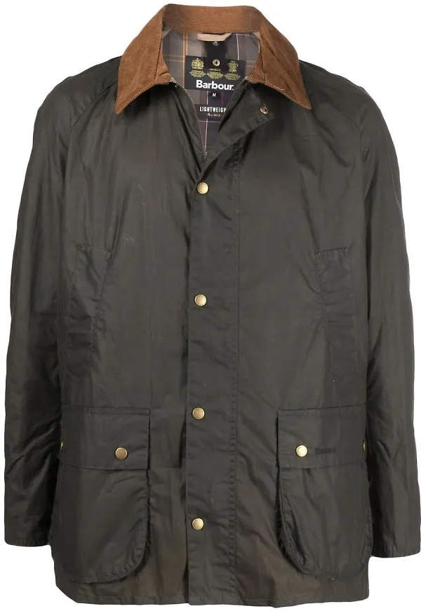 Barbour jacka med kontrastkrage - Grön