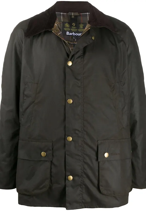 Barbour jacka med kontrastkrage - Grön