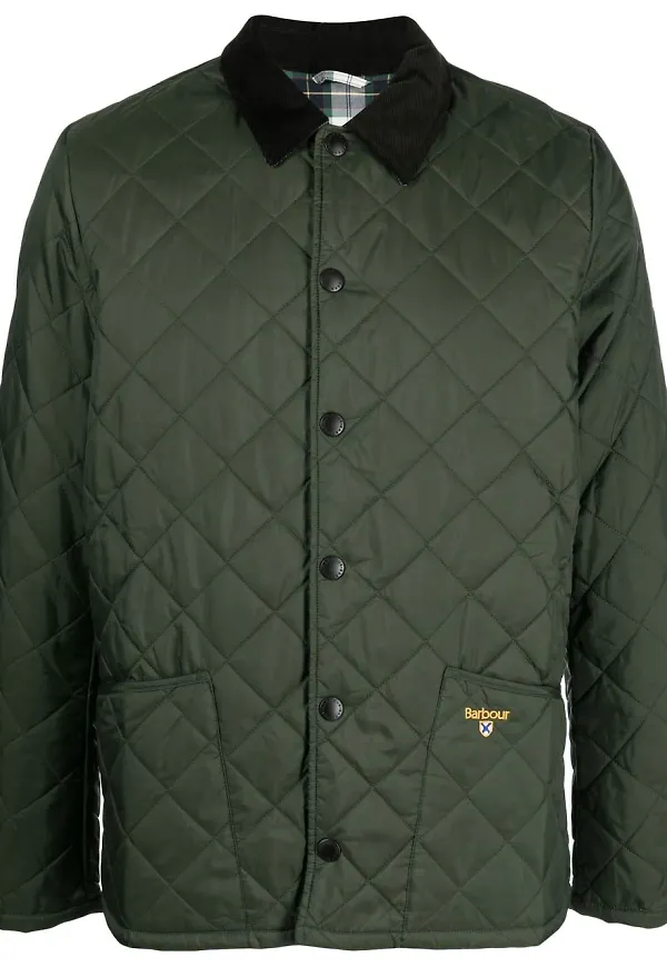 Barbour jacka med quiltad design - Grön