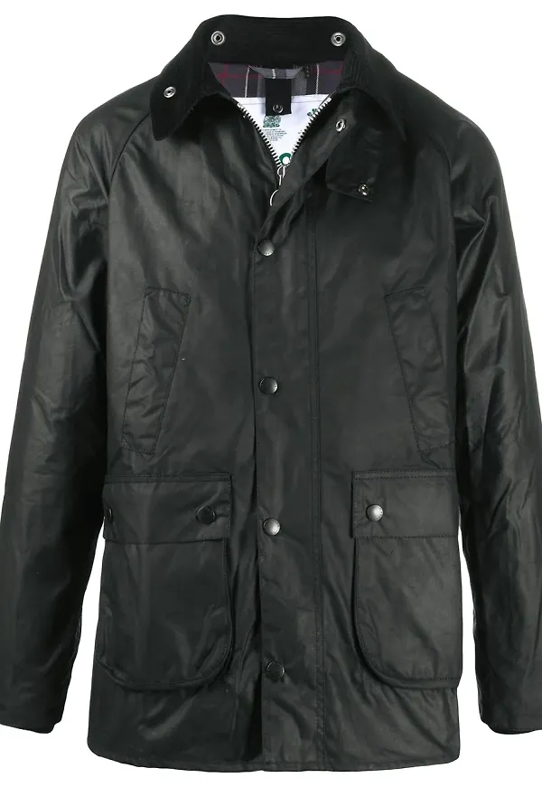 Barbour kappa med tryckknappar - Svart