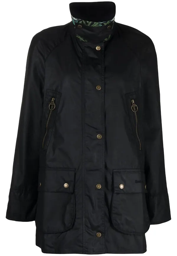 Barbour Mabley vaxjacka - Svart