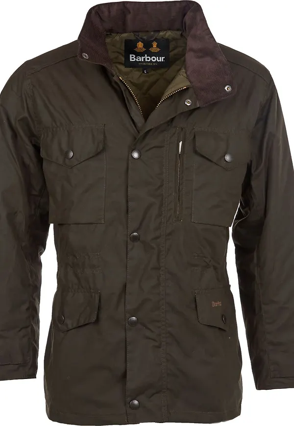 Barbour Men's Barbour Sapper Wax Jacket Olive